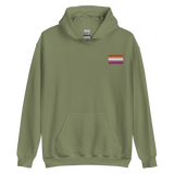 Lesbian Pride Flag Embroidered Hoodie