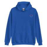 Pansexual Heart Hoodie: Embroidered Pride Sweatshirt