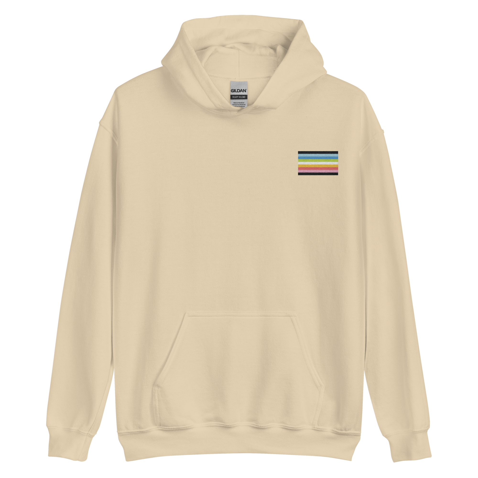 Queer Pride Flag Embroidered Hoodie