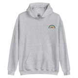 Embroidered Queer Rainbow Hoodie: Pride Flag LGBTQ+ Design