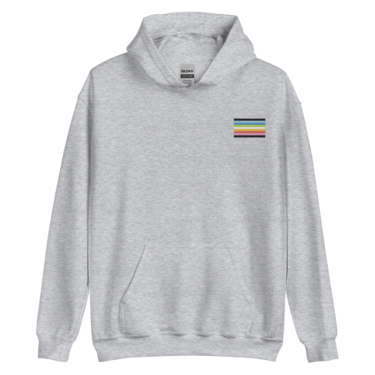 Queer Pride Flag Embroidered Hoodie