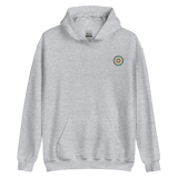 Embroidered Hoodie: Queer Pride Ring Emblem Design