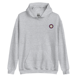 Embroidered Hoodie: Polyamory Pride Ring Emblem Design