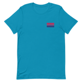 Bisexual Pride Flag Embroidered T-Shirt