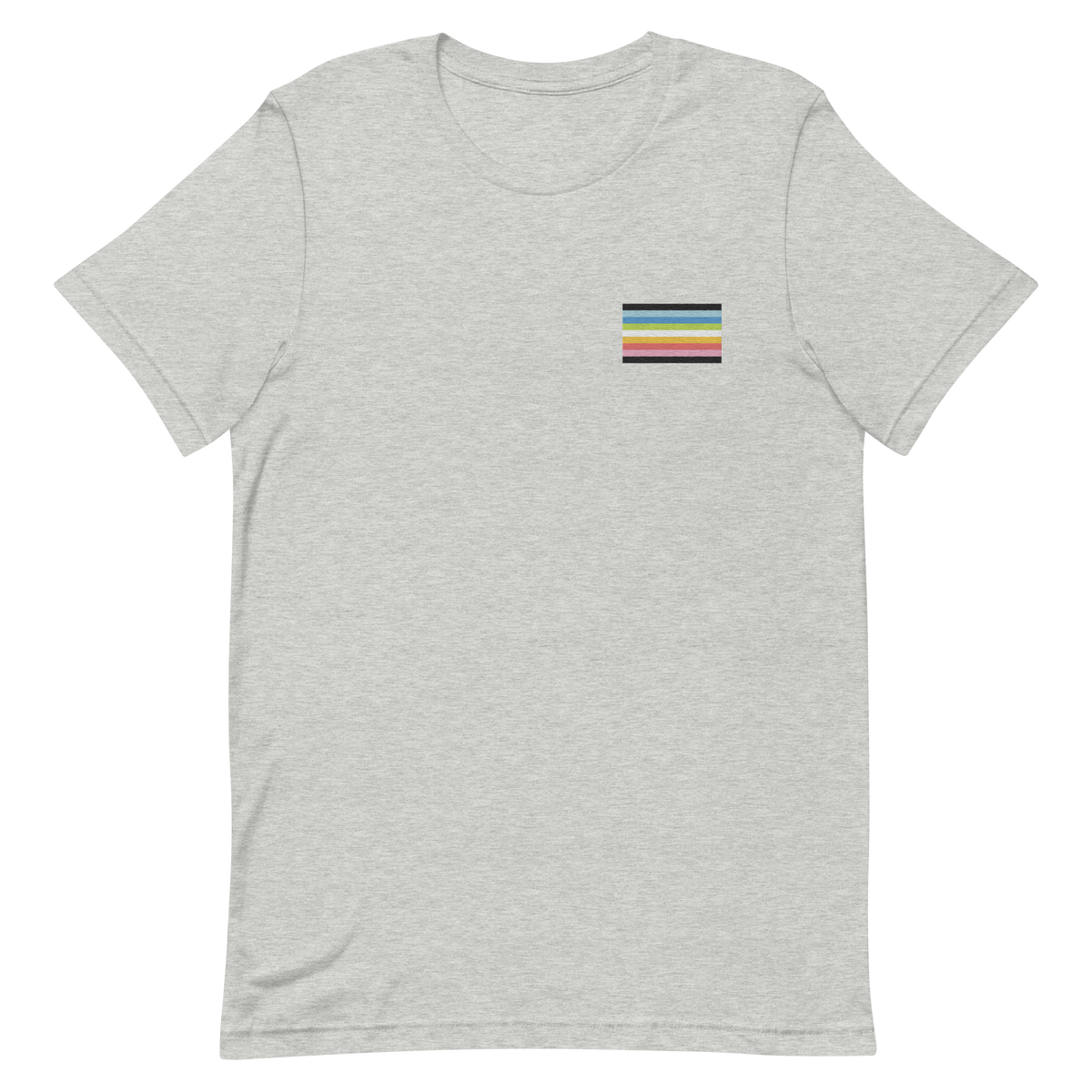 Queer Pride Flag Embroidered T-Shirt