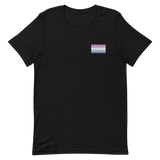 Bigender Pride Flag Embroidered T-Shirt