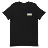 Genderqueer Pride Flag Embroidered T-Shirt