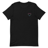 Polysexual Heart T-Shirt: Embroidered Pride Tee