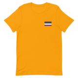 Asexual Pride Flag Embroidered T-Shirt