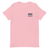 Asexual Pride Flag Embroidered T-Shirt