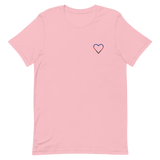 Polyamory Heart T-Shirt: Embroidered Pride Tee