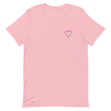 Polysexual Heart T-Shirt: Embroidered Pride Tee