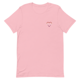 Lesbian Heart T-Shirt: Embroidered Pride Tee