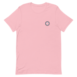 Embroidered Tee: Polysexual Pride Ring Emblem Design