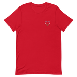 Genderqueer Heart T-Shirt: Embroidered Pride Tee