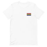 Gilbert Baker Pride Flag Embroidered T-Shirt