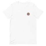 Embroidered Tee: Gilbert Baker Pride Ring Emblem Design